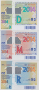 Winiety w Czechach - wzory winiet na rok 2014.