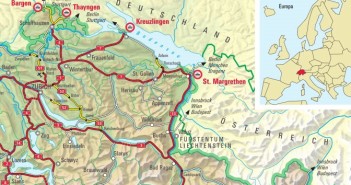 Winiety w Szwajcarii 2015 - mapa dróg płatnych