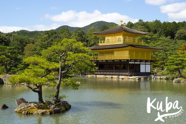 Słynny Złoty Pawilon, Kioto.