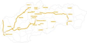 Winiety w Słowacji 2016 - mapa dróg płatnych