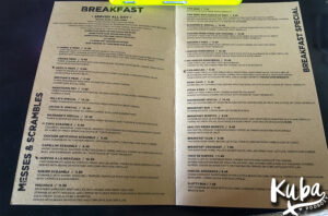 Śniadanie w USA - menu w Millie's Cafe, Los Angeles