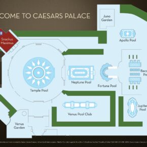 Caesars Palace Las Vegas Plan basenów