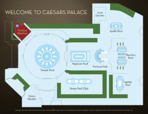 Caesars Palace Las Vegas Plan basenów