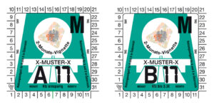 Winiety w Austrii 2017 - wzory winiet dwumiesięcznych ©asfinag.at