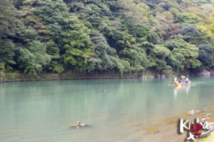 Most Togetsukyo - widok na rzekę Katsura