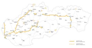 Winiety w Słowacji 2018 - mapa dróg płatnych