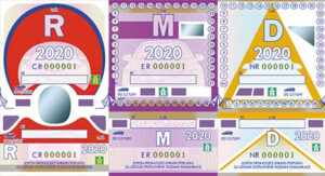 Winiety w Czechach 2020 - wzory winiet